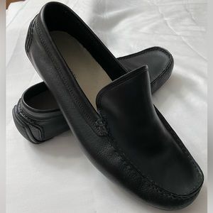 Mens Rockport leather loafer black 11w excellent condition like new